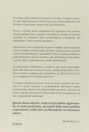 Zooeconomia. Economia del sistema delle produzioni animali