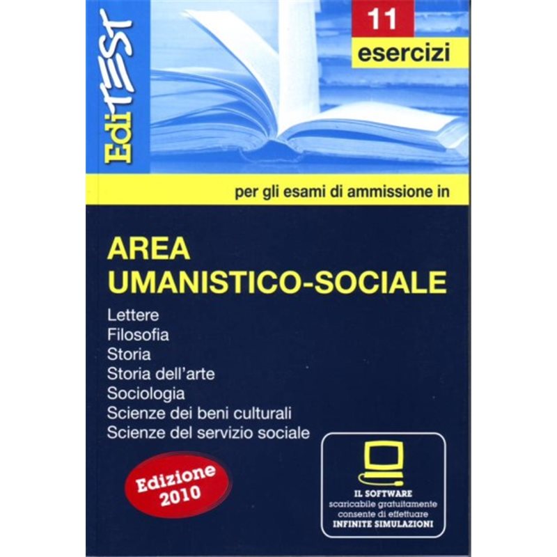 Editest 11 - Area Umanistico-sociale - Esercizi - con software di simulazione