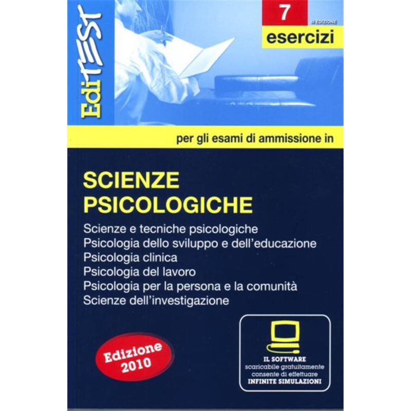 Editest 7 - Scienze Psicologiche - Esercizi - con software di simulazione