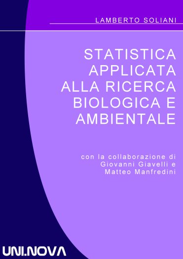Statistica Applicata alla Ricerca Biologica e Ambientale