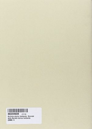 Archivio storico lombardo. Giornale della Società storica lombarda (2000): 6