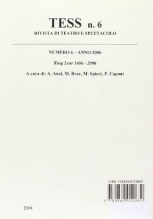 Tess. Rivista di teatro e spettacolo: 6