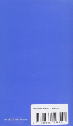 Memobook di anestesia e rianimazione