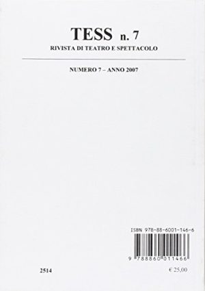 Tess. Rivista di teatro e spettacolo: 7