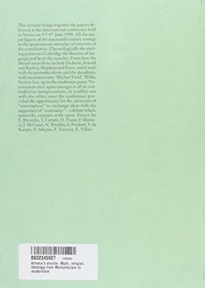 Athena's shuttle. Myth, religion, ideology from Romanticism to modernism