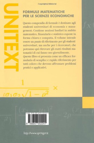 Formule matematiche per le scienze economiche