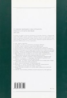 Un grande matematico dell'Ottocento. Omaggio a Eugenio Beltrami 1835-1900 (Milano, 14-15 ottobre 2004)
