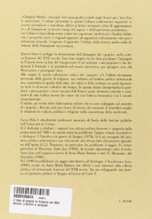 L'idea di popolo in Francia nel XVII secolo. Libertini e religiosi