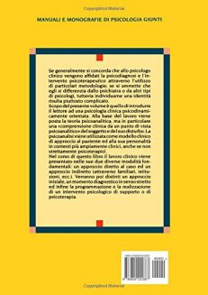Psicologia clinica. Problemi diagnostici ed elementi di psicoterapia