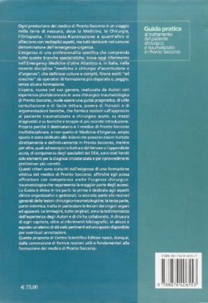 Guida pratica al trattamento del paziente chirurgico e traumatizzato in Pronto Soccorso