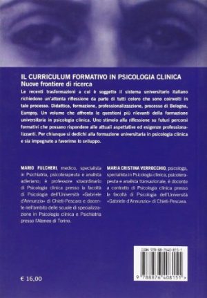 Il curriculum formativo in psicologia clinica. Nuove frontiere di ricerca