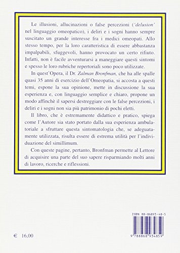 Illusioni, sogni e deliri in omeopatia