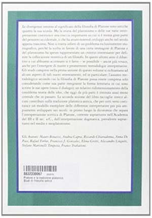 Platone e la tradizione platonica. Studi di filosofia antica