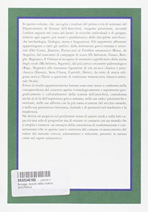 Sviluppi recenti nella ricerca antichistica