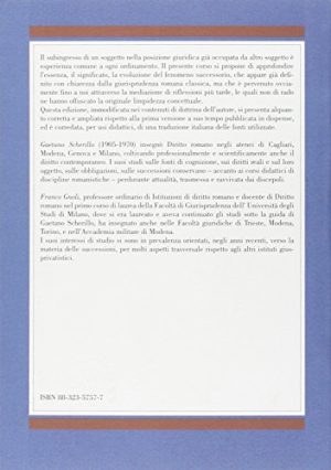 Corso di diritto romano. La successione