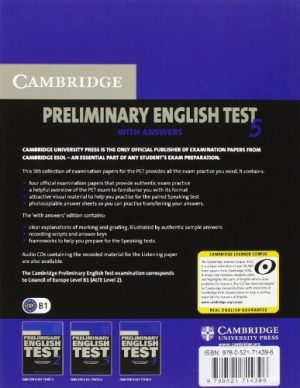 Cambridge preliminary english test. Self-study pack. Per le Scuole su periori: 5