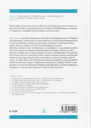 Le basi filosofiche, epistemologiche e concettuali della didattica della matematica