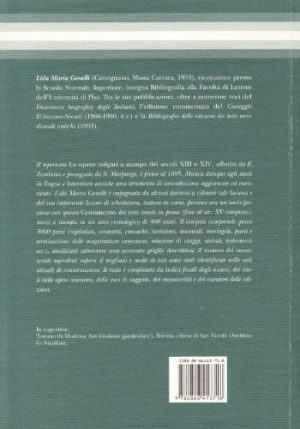 Censimento di antichi testi veneti in prosa. (Secoli XIII-XV). Editi dal 1501 al 1900