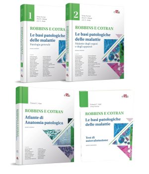 COFANETTO Robbins e Cotran (2 volumi) Basi Patologiche delle Malattie + Test + Klatt - Atlante di anatomia patologica