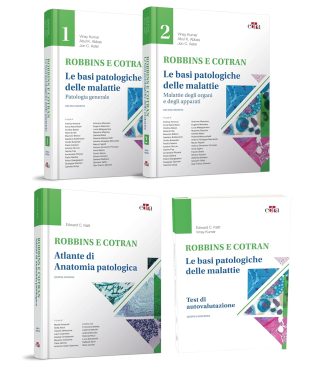 COFANETTO Robbins e Cotran (2 volumi) Basi Patologiche delle Malattie + Test + Klatt - Atlante di anatomia patologica