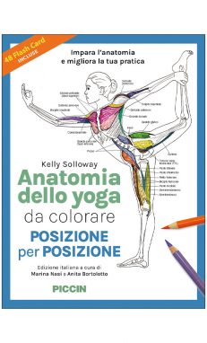 Anatomia dello yoga da colorare