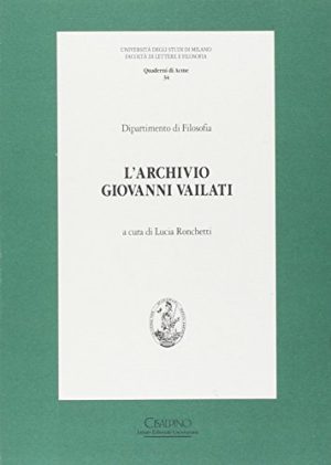 L'archivio Giovanni Vailati