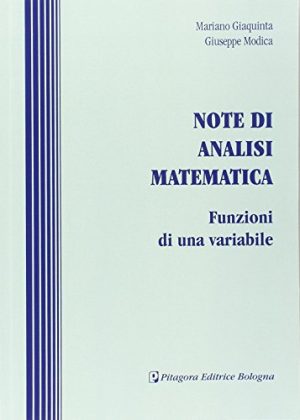 Note di analisi matematica. Funzioni di una variabile