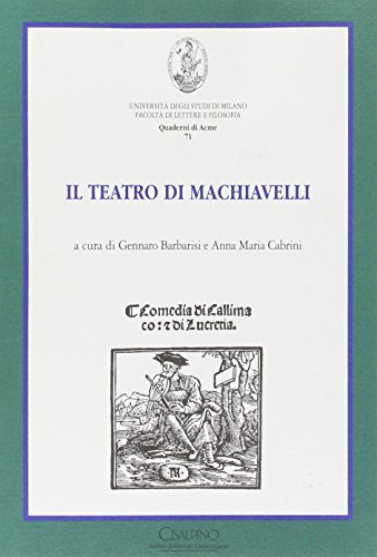 Il teatro di Machiavelli