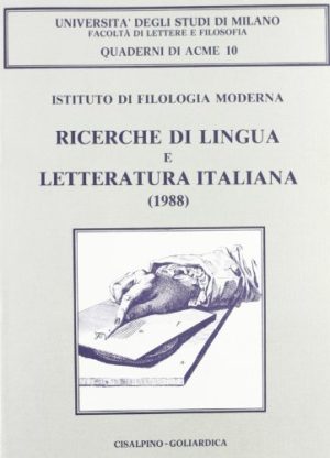 Ricerche di lingua e letteratura italiana (1988)
